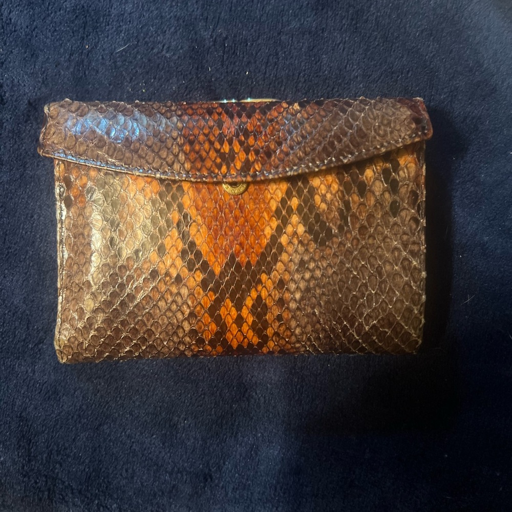 Vintage Bosca Original Python Clutch - image 2